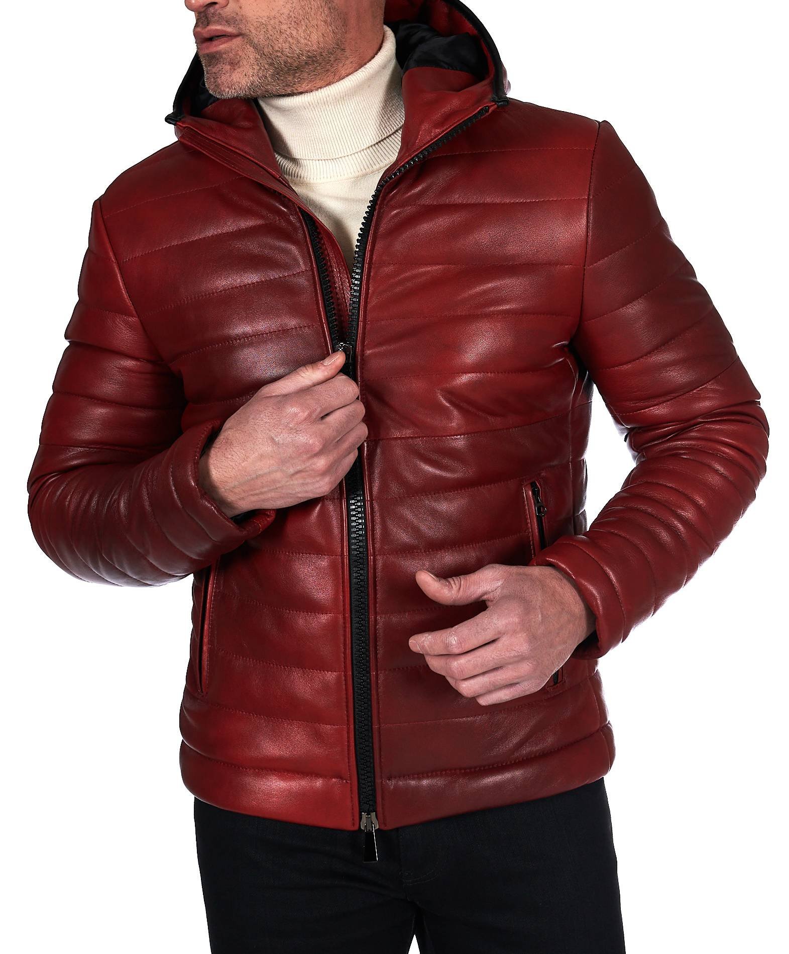 Piumino rosso uomo top