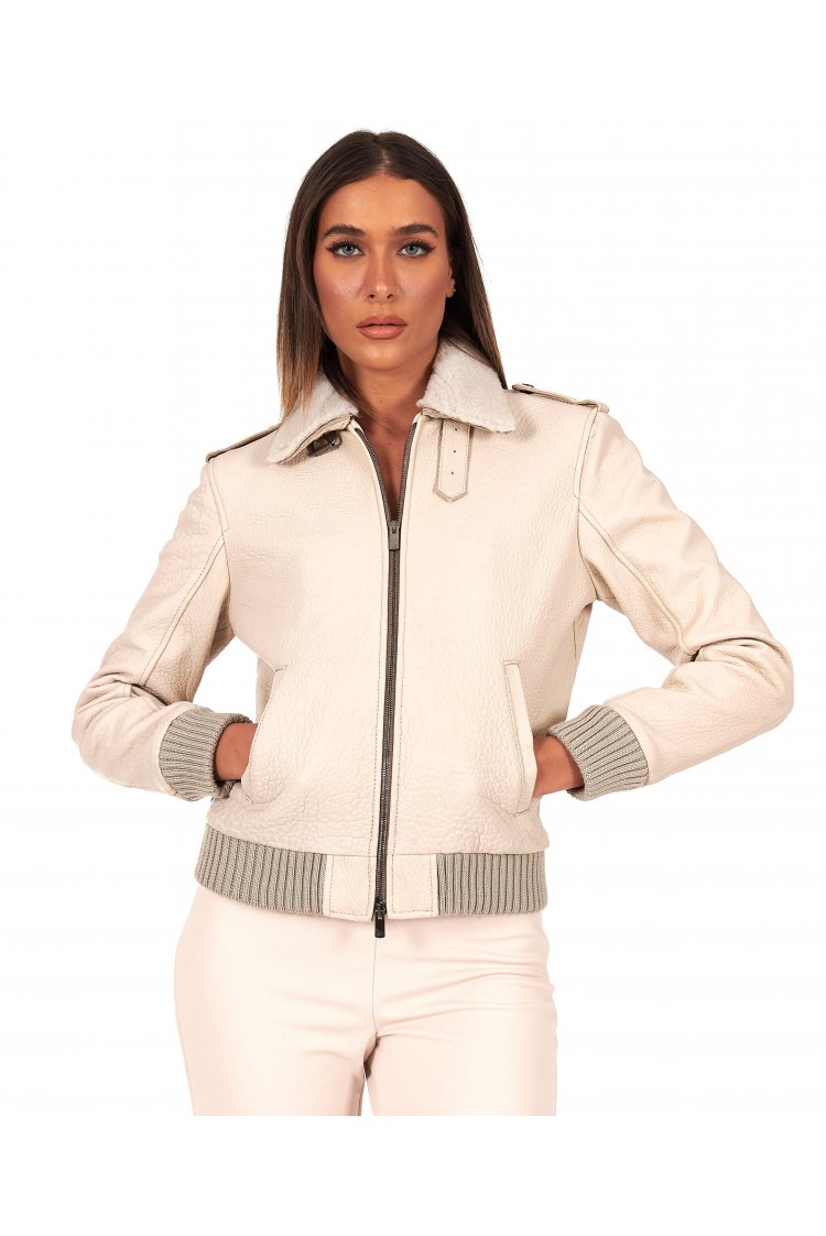 Bomber aviator in pelle...