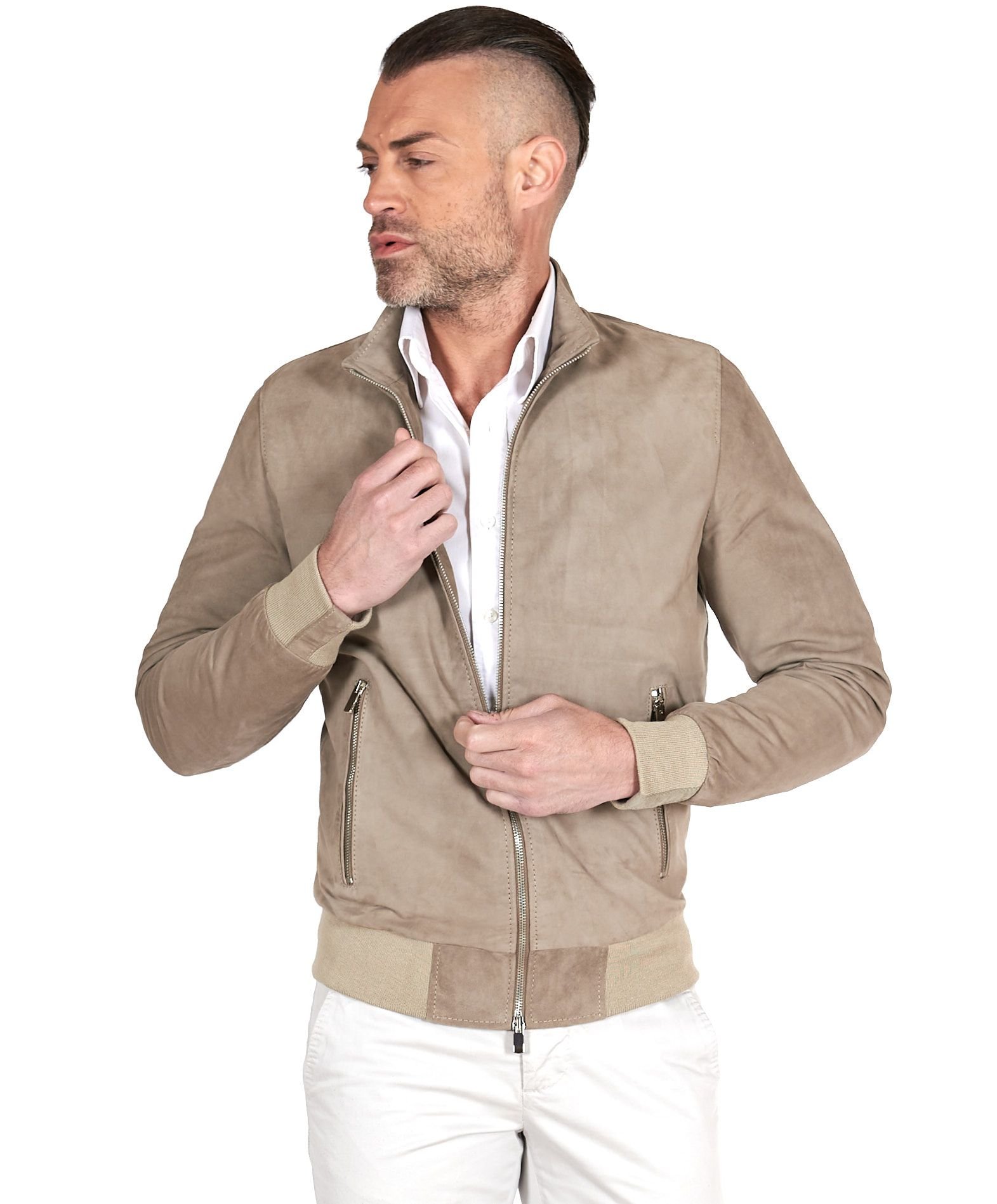 Giacca uomo camoscio cheap