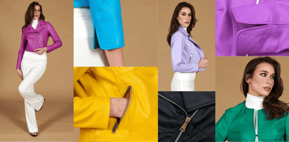Giacche corte in pelle donna