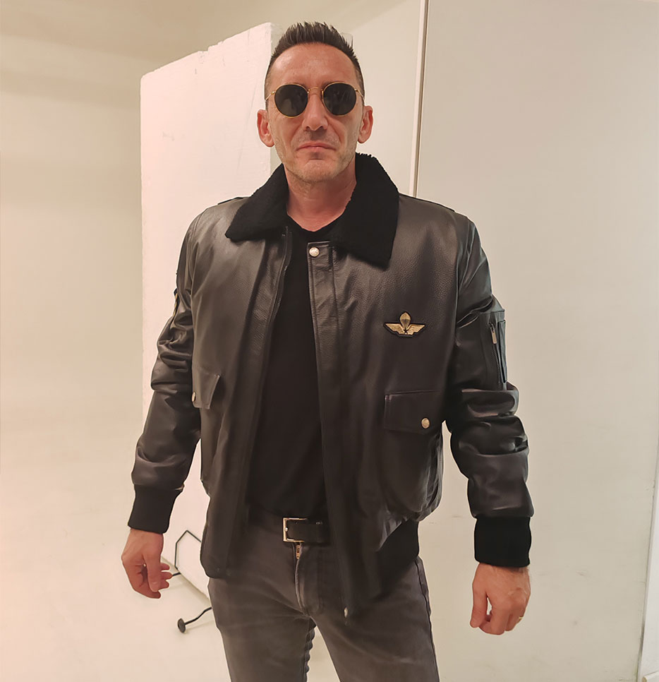 Giacca pelle aviator