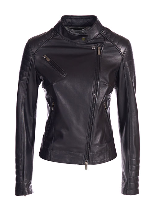 Giacca biker pelle donna