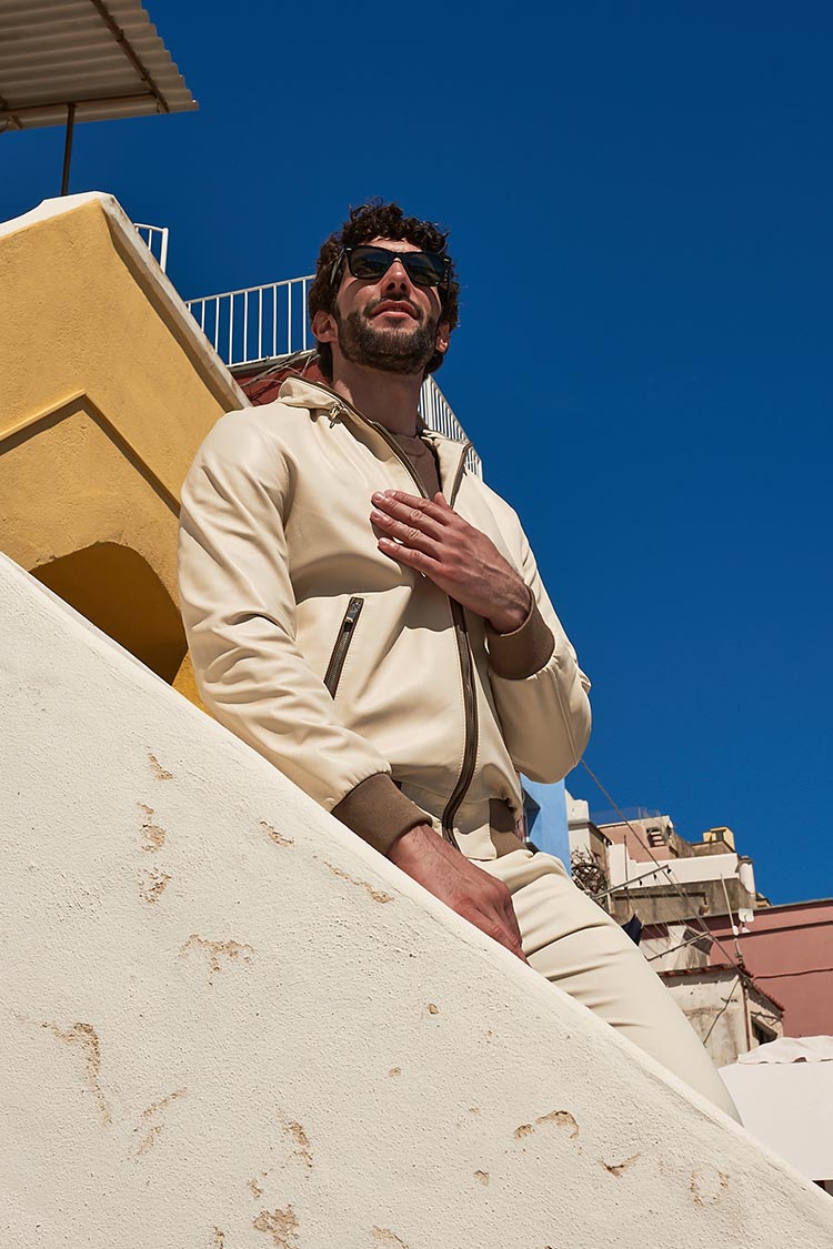 Giacche pelle beige