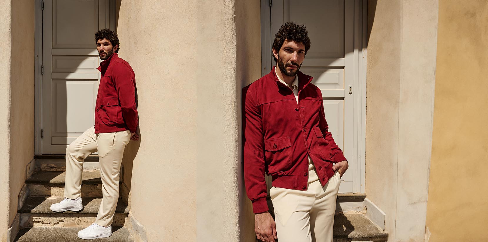 Giacche camoscio bordeaux